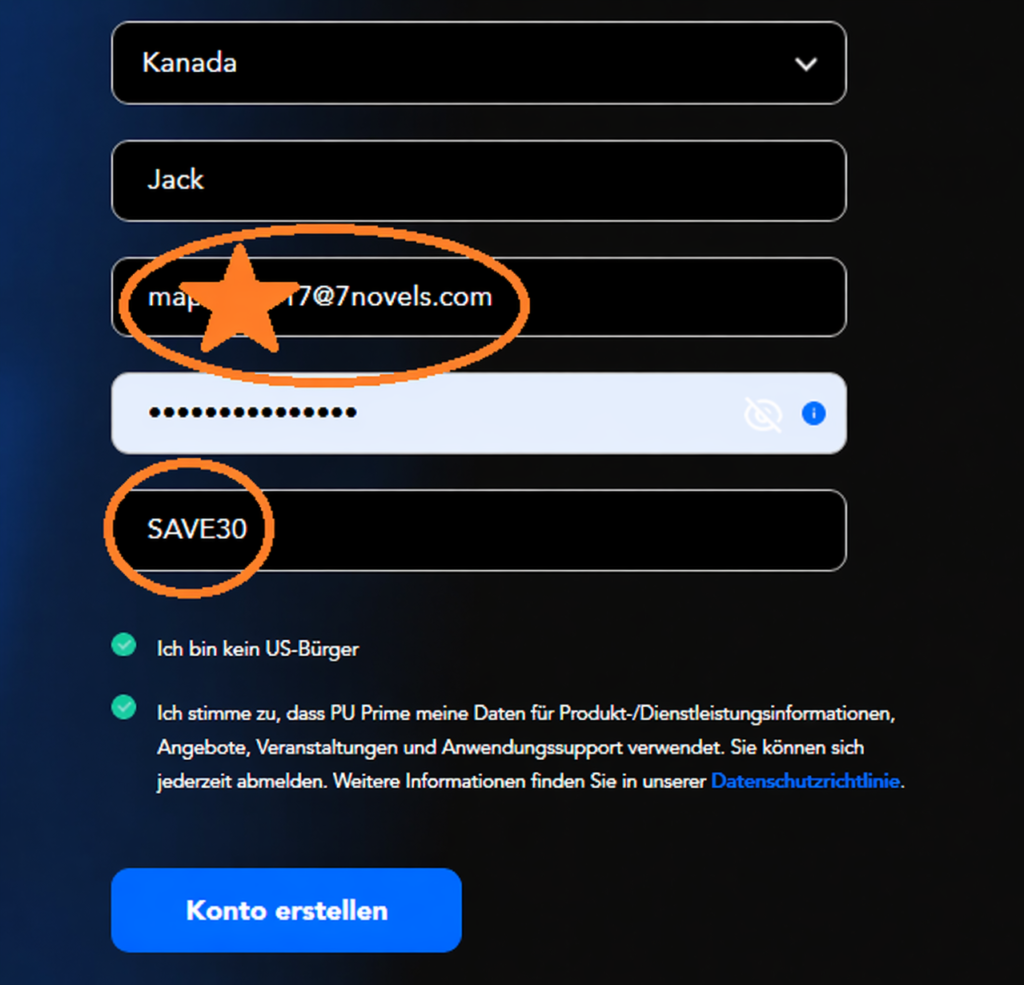So verwenden Sie den Puprime Referral Code „SAVE30“ – Schritt-für-Schritt-Anleitung